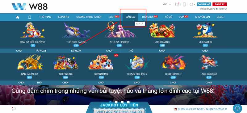 Làm sao để chơi bắn cá vàng H5 W88?
